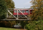 AVL GDT 515 passiert am 30.09.06 die alte Weserbrücke von Hoya.