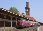 MEH V200 033 mit einem VLV Sonderzug am 28.04.07 im Bahnhof Cuxhaven Amerikabahnhof.